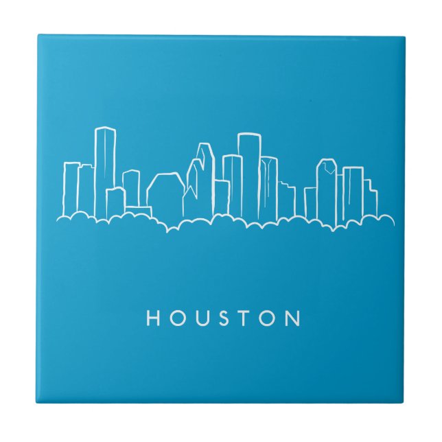 Houston Skyline Tile (Front)