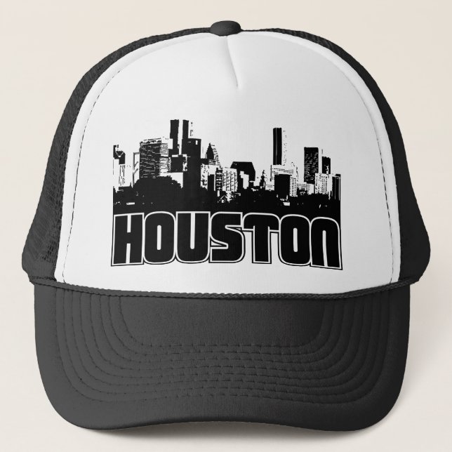 Houston Skyline Trucker Hat (Front)