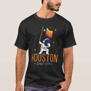 Houston Space City Astronaut Dabbing  Texas T-Shirt