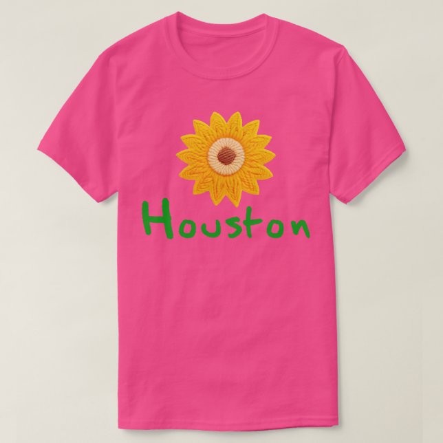 Houston Sunflower T-Shirt (Design Front)