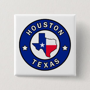 Houston Texas 15 Cm Square Badge