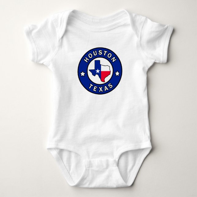 Houston Texas Baby Bodysuit (Front)
