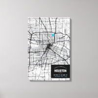 Houston, Texas City Map + Mark Your Location