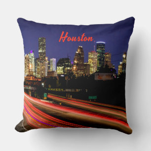 Houston Texas City Skyline Cushion