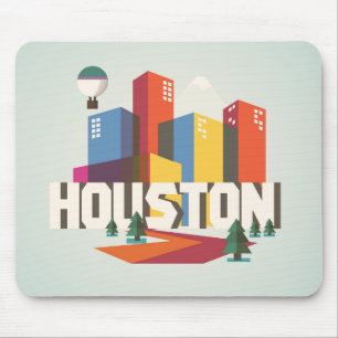 Houston, Texas   Cityscape Design Mouse Mat
