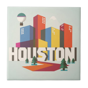 Houston, Texas   Cityscape Design Tile