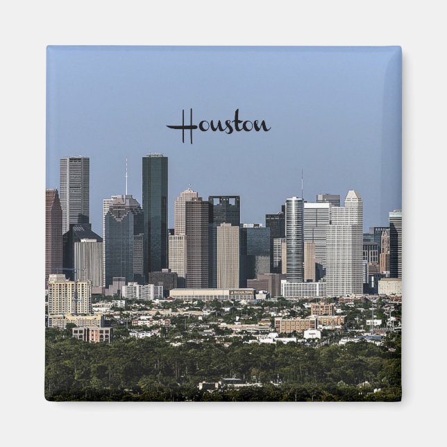 Houston, Texas cityscape Magnet (Front)