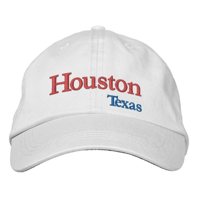 Houston Texas Embroidered Baseball Cap (Front)