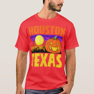 Houston Texas Happy Halloween Party Local City Pri T-Shirt