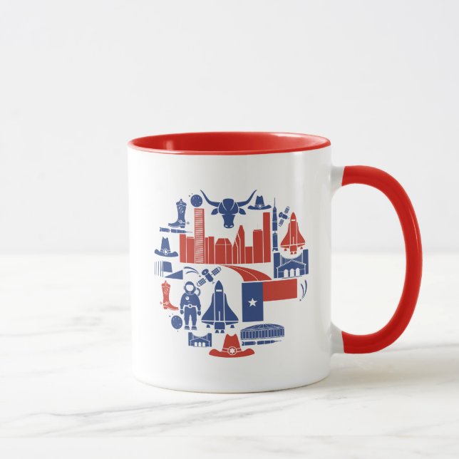 Houston Texas Icons Mug (Right)