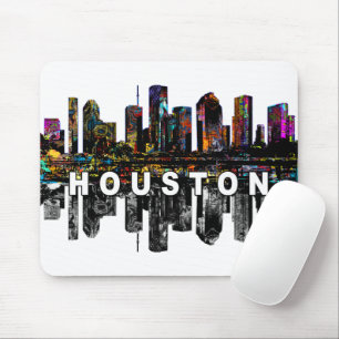 Houston, Texas in graffiti Mouse Mat