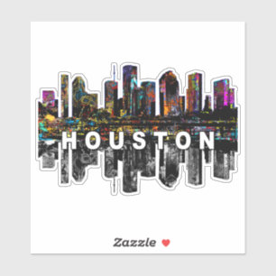 Houston, Texas in graffiti Sticker