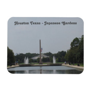 Houston Texas - Japanese Gardens - Flexible Photo Magnet