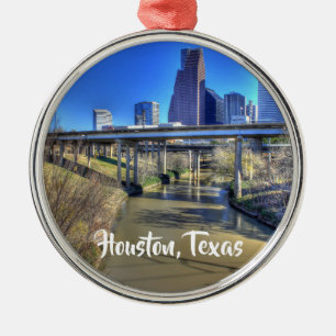 Houston, Texas Keepsake Christmas Metal Tree Decoration