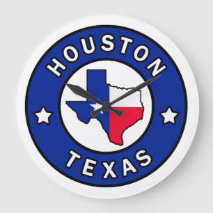 Houston Texas Large Clock