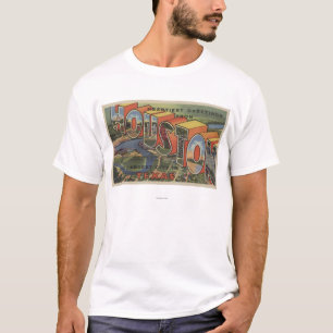 Houston, Texas - Large Letter Scenes 2 T-Shirt