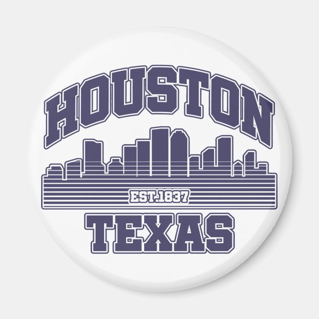 Houston,Texas Magnet (Front)