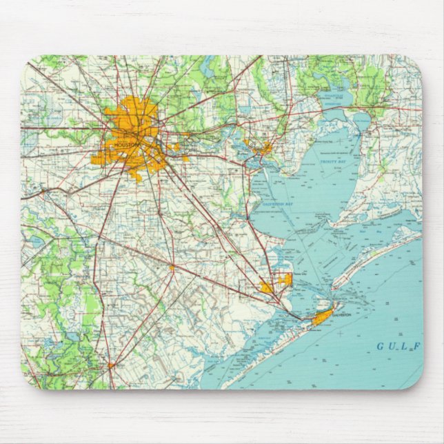 Houston Texas Mouse Mat (Front)