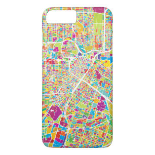 Houston, Texas   Neon Map iPhone 8 Plus/7 Plus Case