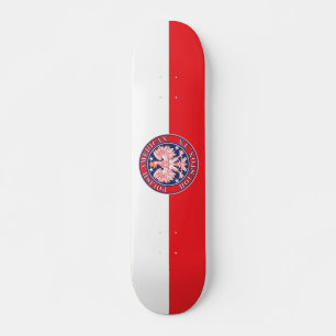 Houston Texas Polish American Eagle Skateboard