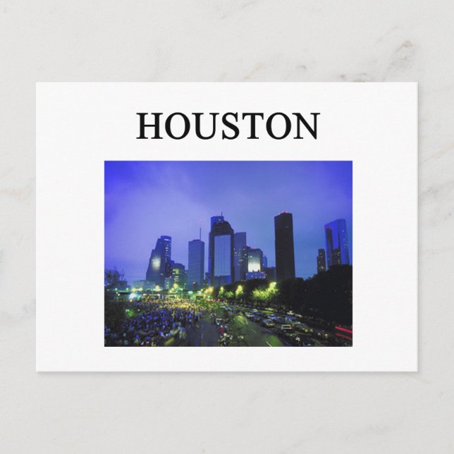 HOUSTON texas Postcard (Front)