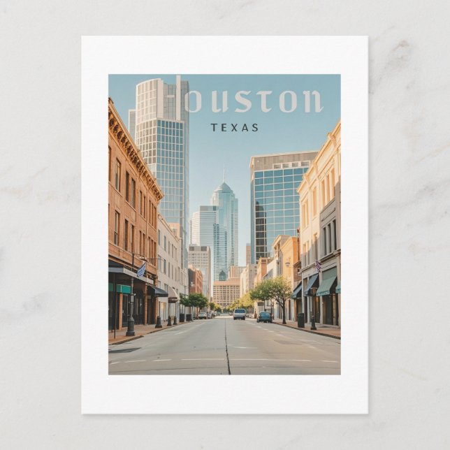 Houston Texas Postcard (Front)