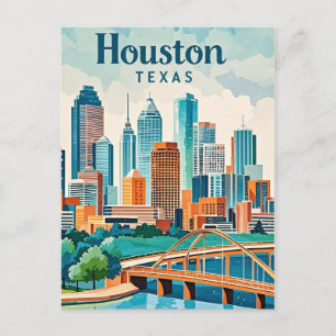 Houston Texas Postcard