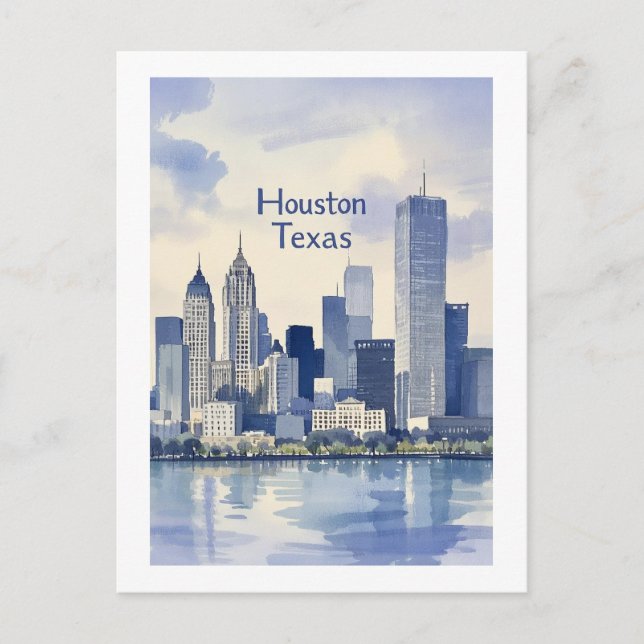 Houston Texas Postcard (Front)