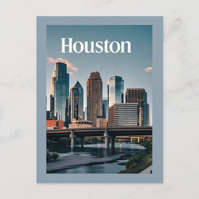 Houston Texas Postcard (Front)