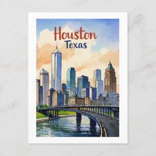 Houston Texas Postcard