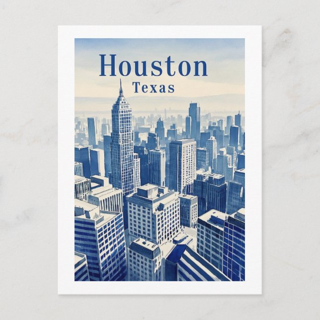 Houston Texas Postcard (Front)