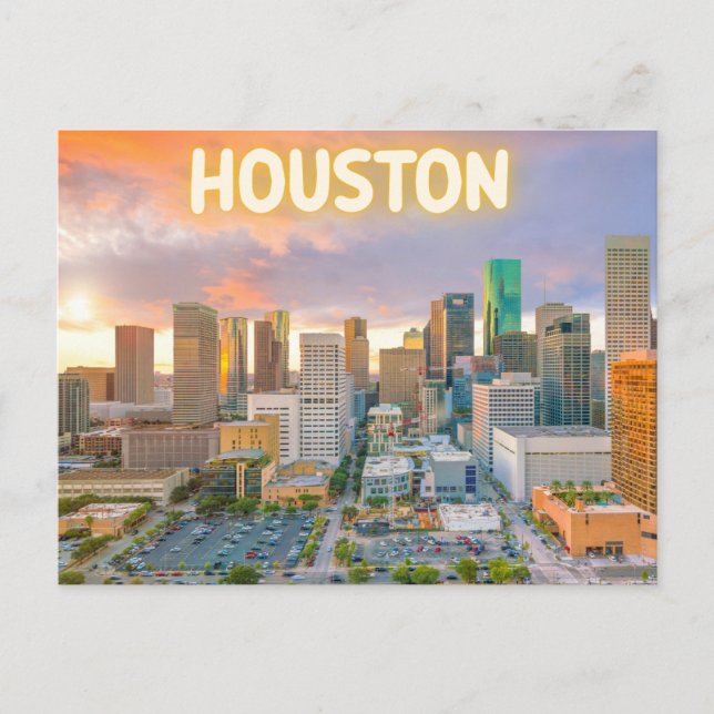 Houston Texas Postcard (Front)