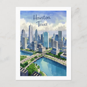 Houston Texas Postcard