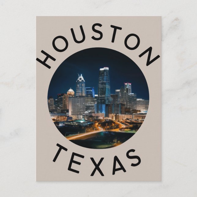 Houston Texas Postcard (Front)