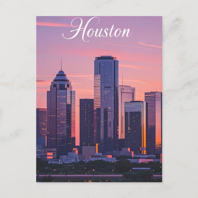 Houston Texas Postcard (Front)