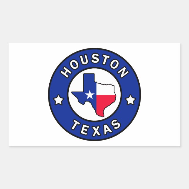 Houston Texas Rectangular Sticker (Front)