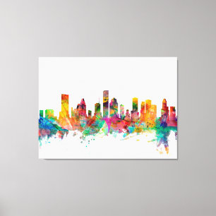 Houston Texas Skyline Canvas Print