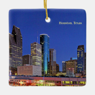 Houston, Texas skyline Ceramic Ornament