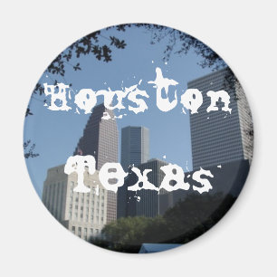 Houston Texas Skyline Magnet