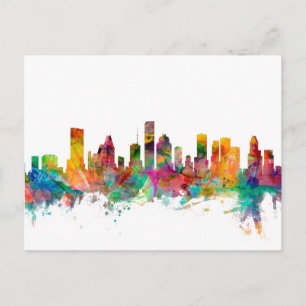 Houston Texas Skyline Postcard