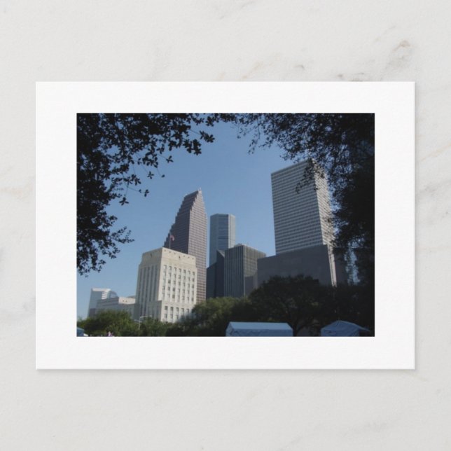 Houston Texas Skyline Postcard (Front)
