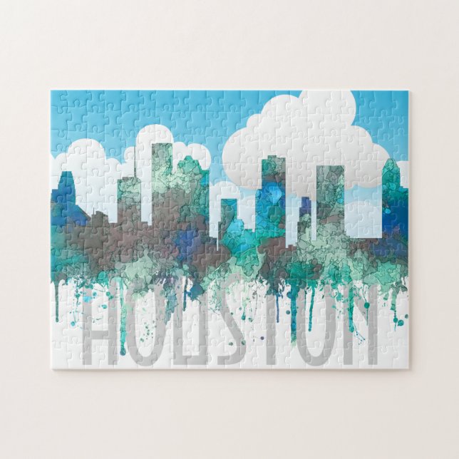 Houston, Texas Skyline - SG Jungle Jigsaw Puzzle (Horizontal)