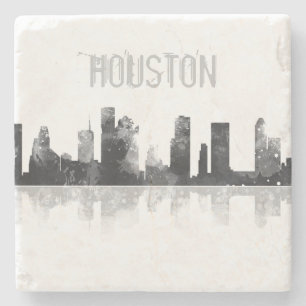 HOUSTON TEXAS SKYLINE - Stone Drinks Coaster