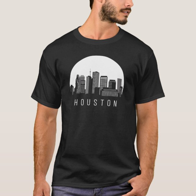 Houston Texas Skyline T-Shirt (Front)