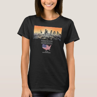 houston texas Skyline Vacation Souvenir city T-Shirt