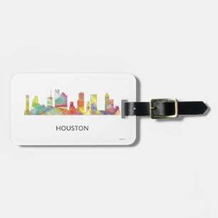 HOUSTON TEXAS SKYLINE WB1 - LUGGAGE TAG