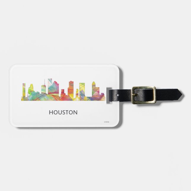 HOUSTON TEXAS SKYLINE WB1 - LUGGAGE TAG (Front Horizontal)