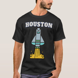 Houston Texas Spaceship  For Souvenir For T-Shirt