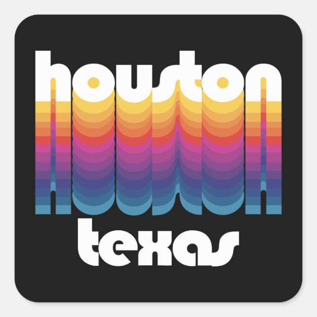Houston,Texas Square Sticker (Front)