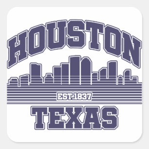 Houston,Texas Square Sticker